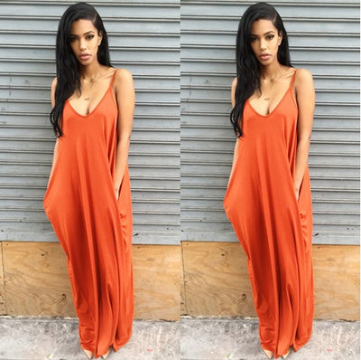 Women Summer Dress Casual Long Dresses Plus Size