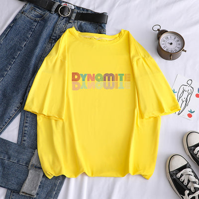 Hip Hop T-shirt Ladies Harajuku Short Sleeve Pullover