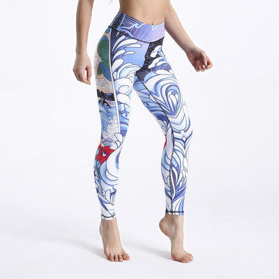 Ladies Fitness Pants Printed Slim Yoga Sweatpants