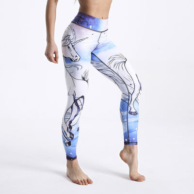 Ladies Fitness Pants Printed Slim Yoga Sweatpants
