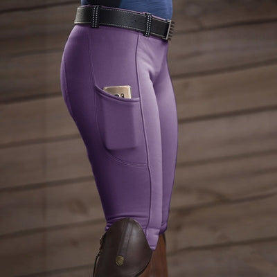 Equestrian Pants Stretch Hip-lifting Ladies Casual Pants