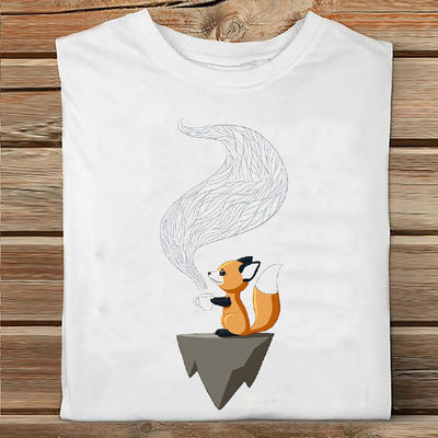 Ladies Summer Fashion Casual Cute Cartoon Print Short Sleeve