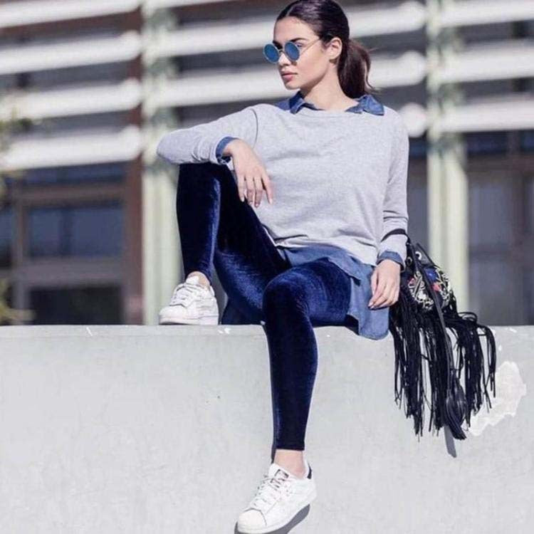 Velvet micro-ladies casual pants