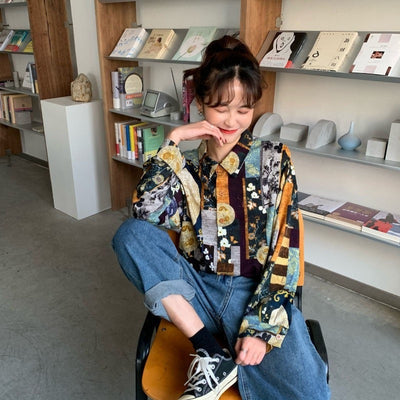 Ladies Fashion Long Sleeve Shirt Tops