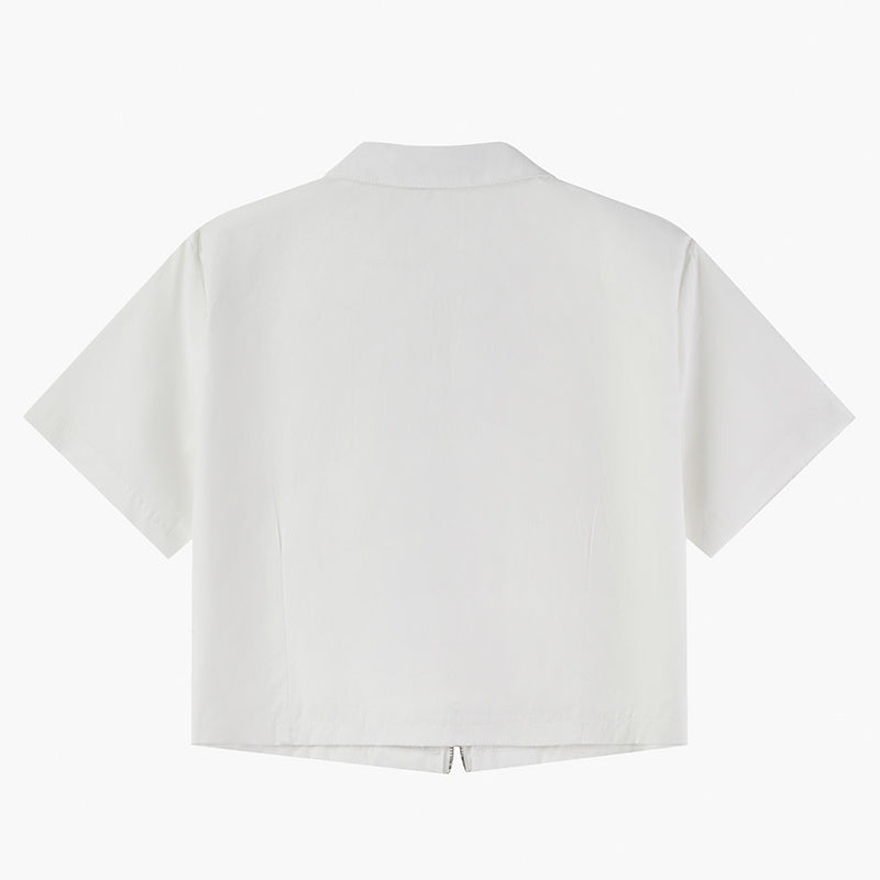 Ladies Loose Casual Short Sleeve Shirt