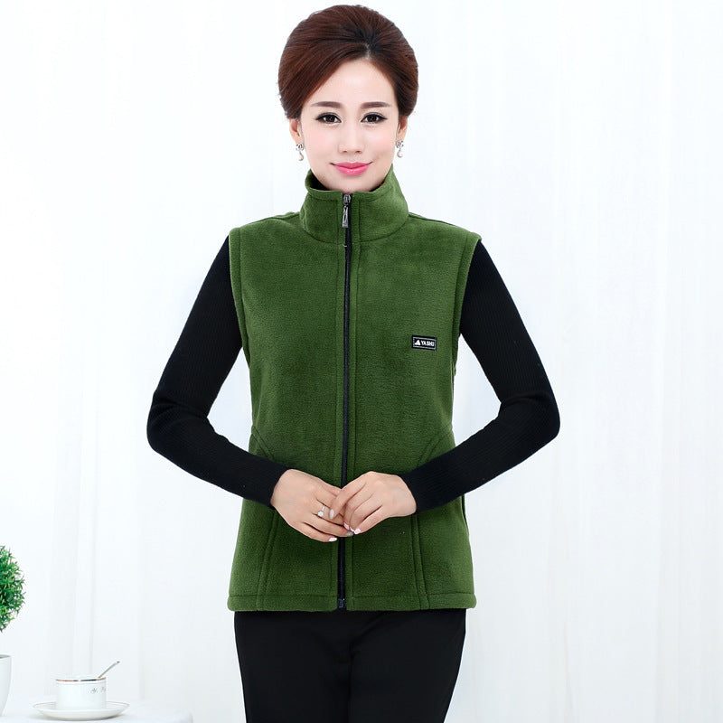 Coral Fleece Waistcoat Ladies Plush Vest