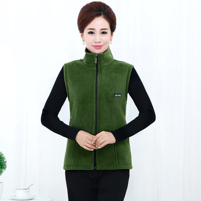 Coral Fleece Waistcoat Ladies Plush Vest