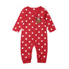 0-18M My First Christmas Baby Boy Girl Rompers Newborn Infant Baby Cartoon Deer Red Jumpsuit Playsuit Xmas Baby Costumes