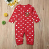 0-18M My First Christmas Baby Boy Girl Rompers Newborn Infant Baby Cartoon Deer Red Jumpsuit Playsuit Xmas Baby Costumes