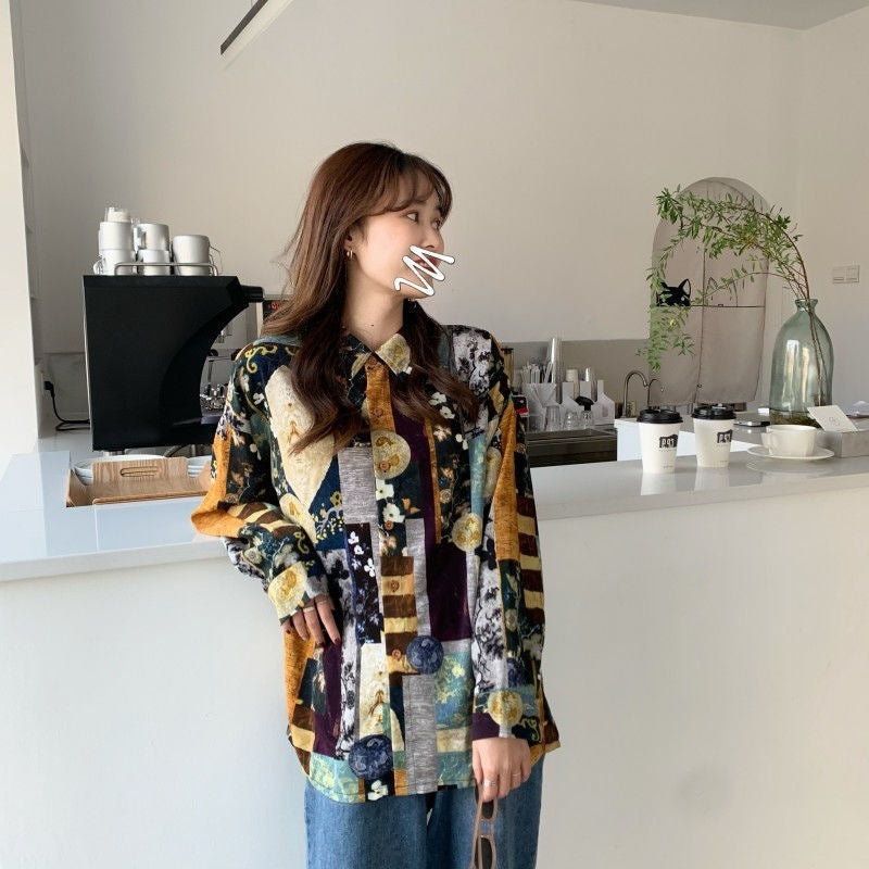 Ladies Fashion Long Sleeve Shirt Tops