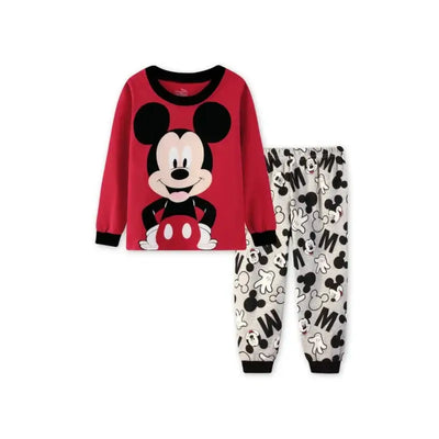 2024 New Boys Long Sleeve Pyjamas Kids Mickey Pajamas Baby Cotton Pijama Children Sleepwear Girls Clothing Sets Baby Wears