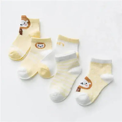 5Pairs/lot 0-24M Infant Baby Socks Baby Socks for Boys Girls Cotton Mesh Newborn Toddler First Walkers Baby Clothes Accessories