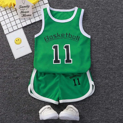 3-10Y Casual Baby Kids Sport Suit Boy T-Shirt+Shorts 100% Cotton Baby Clothes Child Boy Wear Outfits