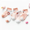 5Pairs/lot 0-24M Infant Baby Socks Baby Socks for Boys Girls Cotton Mesh Newborn Toddler First Walkers Baby Clothes Accessories