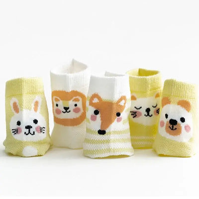 5Pairs/lot 0-24M Infant Baby Socks Baby Socks for Boys Girls Cotton Mesh Newborn Toddler First Walkers Baby Clothes Accessories