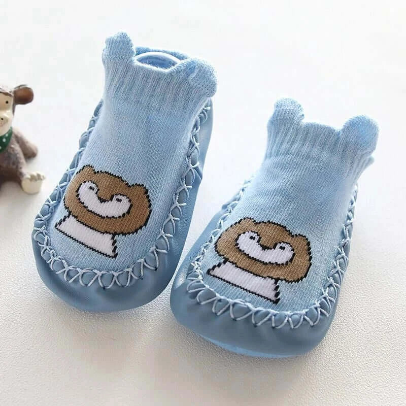 Baby Socks Slippers With Rubber Soles Girl Boy Infant Newborn Children Floor Socks Shoes Anti Slip Soft Sole Toddlers Indoor