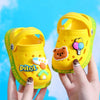 Summer Kids Sandals Hole Children's Shoes Slippers Soft Anti-Skid Cartoon DIY Design Hole Baby Shoes Sandy Beach For Boys Girls