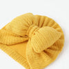 Cute Bowknot Baby Turban Hat Soft Newborn Baby Girls Indian Cap Solid Color Infant Boys Cap Beanies Headwrap