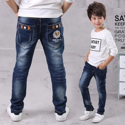 IENENS Kids Boys Clothes Jeans Pants Children Wears Denim Clothing Infant Baby Trousers Bottoms 4 5 6 7 8 9 10 11 Years