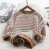 3-12Y Children's Striped T-Shirt Long-Sleeved Top For Boys Girls Fashion Kids Sports Clothes Casual Wear Spring Autumn Clothing