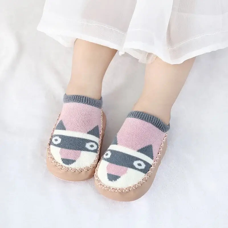 Baby Socks Slippers With Rubber Soles Girl Boy Infant Newborn Children Floor Socks Shoes Anti Slip Soft Sole Toddlers Indoor