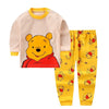 Winnie Pooh Baby Underwear Suit Children's Wear Home Clothes 2 Piece Set Toddler Boys Girls Long Sleeved Tops + Pants Pajamas