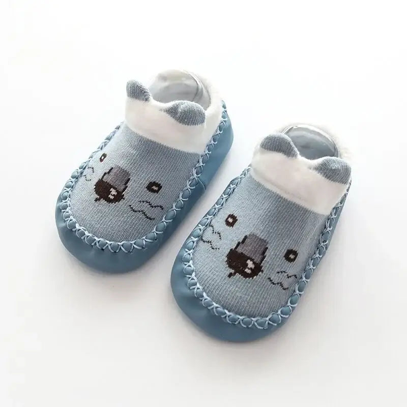 Baby Socks Slippers With Rubber Soles Girl Boy Infant Newborn Children Floor Socks Shoes Anti Slip Soft Sole Toddlers Indoor