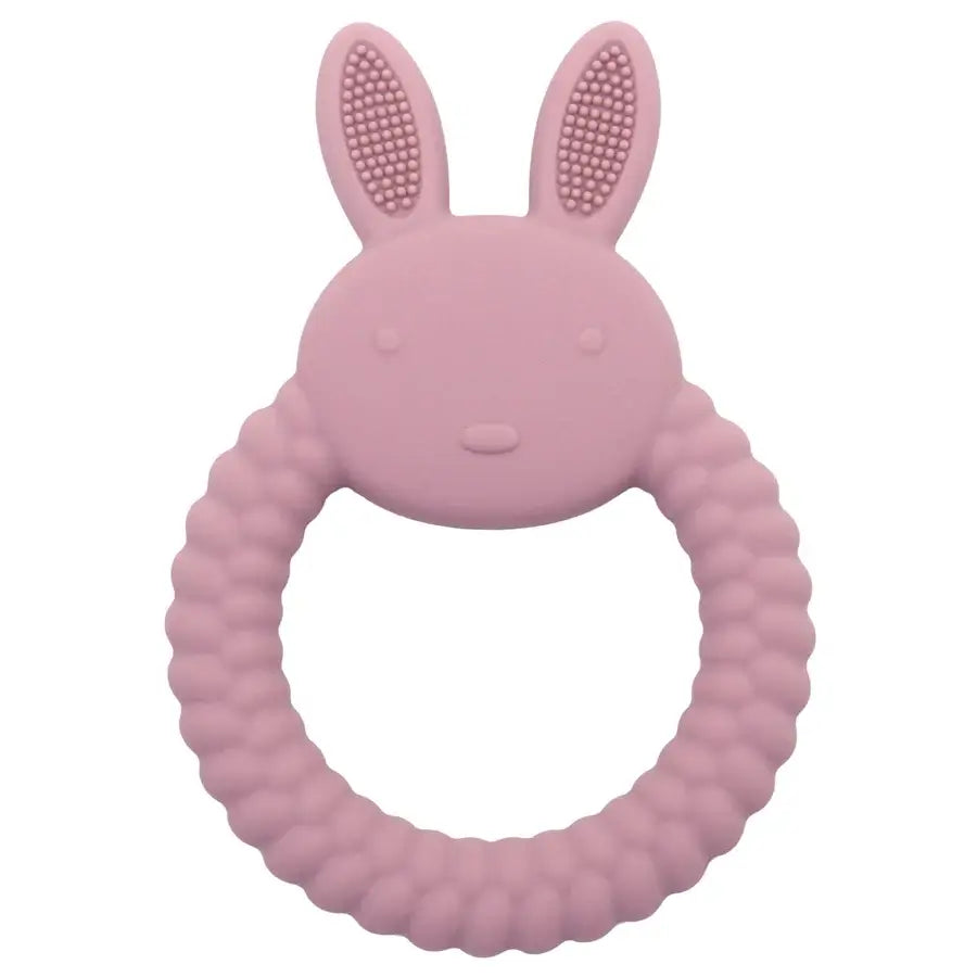 1Pcs Baby Teether Silicone Toy BPA Free Cartoon Rabbit Nursing Teething Gifts Baby Health Molar Chewing Newborn Accessories Toy