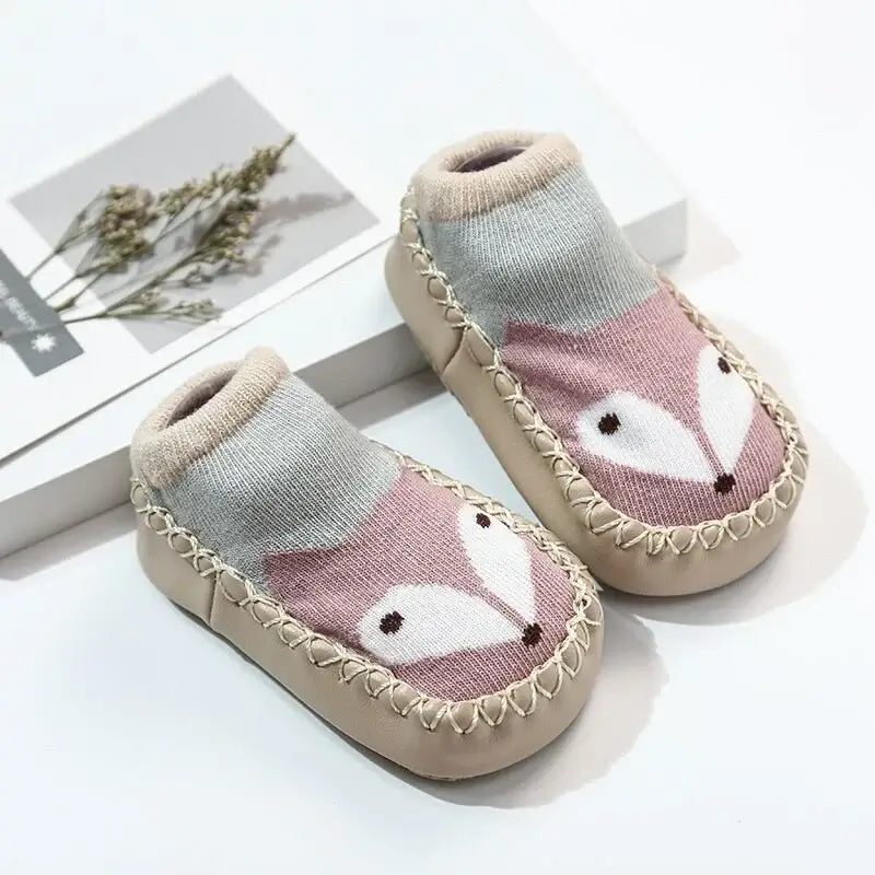 Baby Socks Slippers With Rubber Soles Girl Boy Infant Newborn Children Floor Socks Shoes Anti Slip Soft Sole Toddlers Indoor