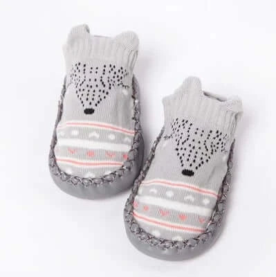 Baby Socks Slippers With Rubber Soles Girl Boy Infant Newborn Children Floor Socks Shoes Anti Slip Soft Sole Toddlers Indoor