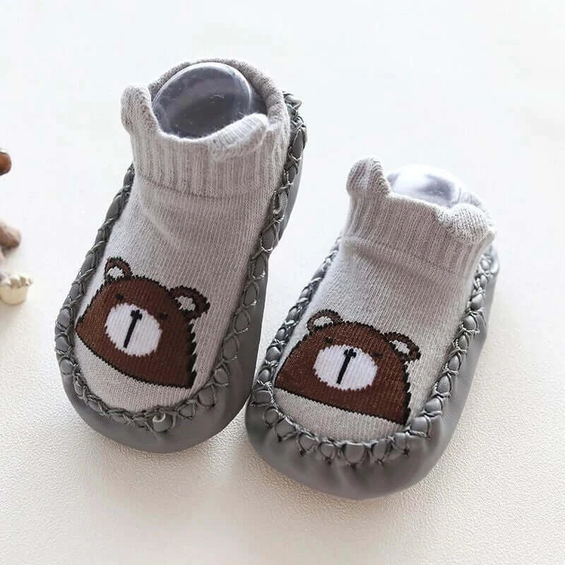 Baby Socks Slippers With Rubber Soles Girl Boy Infant Newborn Children Floor Socks Shoes Anti Slip Soft Sole Toddlers Indoor