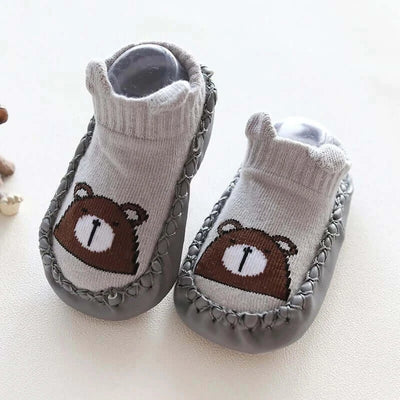Baby Socks Slippers With Rubber Soles Girl Boy Infant Newborn Children Floor Socks Shoes Anti Slip Soft Sole Toddlers Indoor