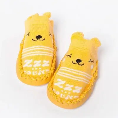 Baby Socks Slippers With Rubber Soles Girl Boy Infant Newborn Children Floor Socks Shoes Anti Slip Soft Sole Toddlers Indoor