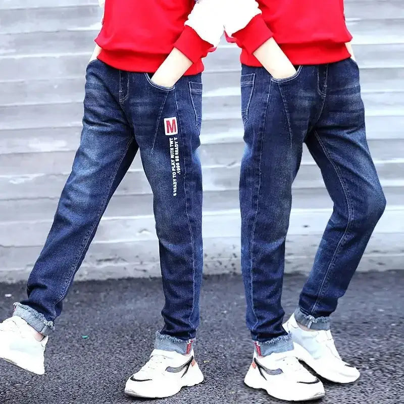 IENENS Kids Boys Clothes Jeans Pants Children Wears Denim Clothing Infant Baby Trousers Bottoms 4 5 6 7 8 9 10 11 Years