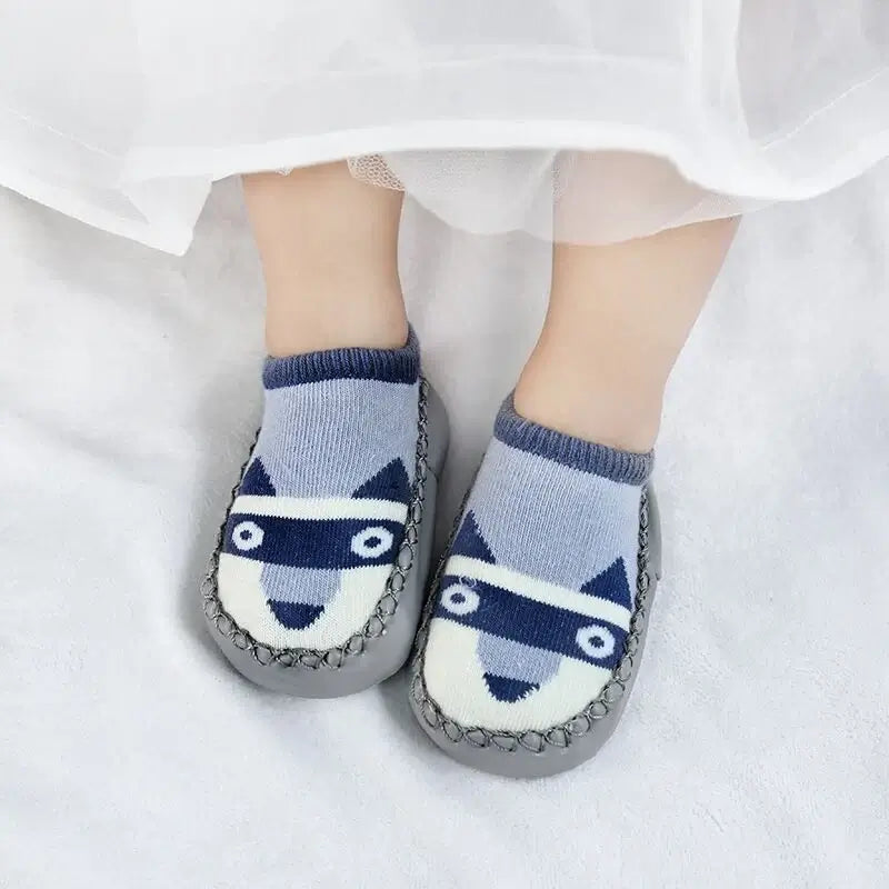 Baby Socks Slippers With Rubber Soles Girl Boy Infant Newborn Children Floor Socks Shoes Anti Slip Soft Sole Toddlers Indoor