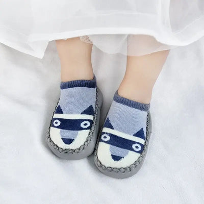 Baby Socks Slippers With Rubber Soles Girl Boy Infant Newborn Children Floor Socks Shoes Anti Slip Soft Sole Toddlers Indoor