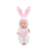 6Pcs Reborn Doll Kit Toy Simulation Princess Dolls Toy Mini Cute Sleeping Baby with Clothes Accessories Birthday Gift for Kids