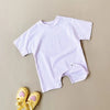 Baby Boy Basic Romper Summer Newborn Infant Baby Clothes Wear Infant Short Sleeve Jumpsuit Ribbed Clothes Outfits Playsuit