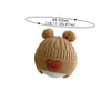 Winter Baby Hat Beanie Cap Cartoon Bear Ear Protection Knitted Hat for Toddler Boys Girls Cute Korean Warm Kids Crochet Hats