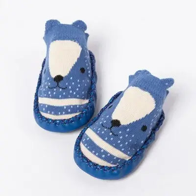 Baby Socks Slippers With Rubber Soles Girl Boy Infant Newborn Children Floor Socks Shoes Anti Slip Soft Sole Toddlers Indoor