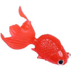 Vibrant red plastic goldfish toy for children's bath play, perfect for toddlers and baby shower gifts.