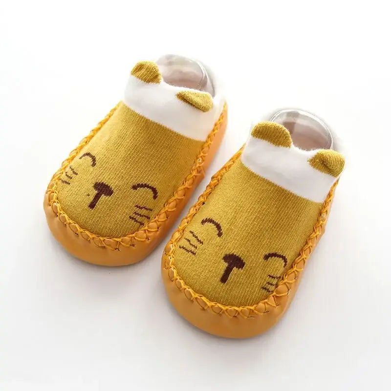 Baby Socks Slippers With Rubber Soles Girl Boy Infant Newborn Children Floor Socks Shoes Anti Slip Soft Sole Toddlers Indoor