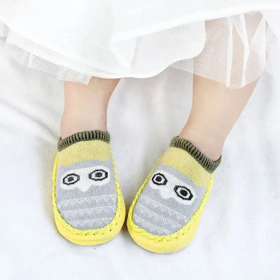 Baby Socks Slippers With Rubber Soles Girl Boy Infant Newborn Children Floor Socks Shoes Anti Slip Soft Sole Toddlers Indoor
