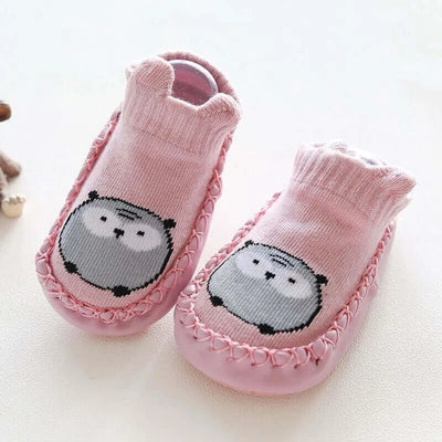 Baby Socks Slippers With Rubber Soles Girl Boy Infant Newborn Children Floor Socks Shoes Anti Slip Soft Sole Toddlers Indoor