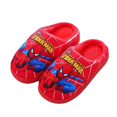 Spider Man Pattern Children Cotton Slippers Autumn Winter New Kids Indoor Shoes Cartoon Fashion Warm Baby Boys Cottonslipper