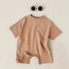 Baby Boy Basic Romper Summer Newborn Infant Baby Clothes Wear Infant Short Sleeve Jumpsuit Ribbed Clothes Outfits Playsuit