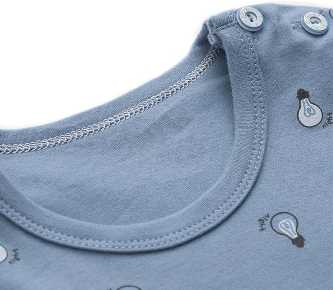 100% Organic Cotton Baby Boys Girls Pajamas Set Long Sleeve Sleepwear(3M-6T)