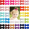 50 Pieces 25 Colors Boutique Tiny Baby Bows 2"Hair Bows Non-Slip Full Lined Alligator Clips for Baby Girls Toddlers