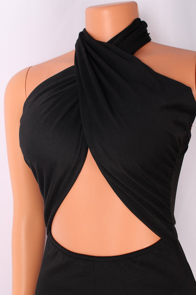 Ladies Casual Jumpsuit Straight Wide Leg Pants