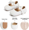 Soft Sole Leather Baby Shoes - Infant Baby Walking Shoes Moccasinss Rubber Sole Crib Shoes